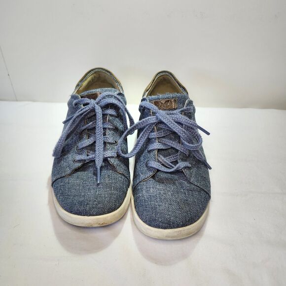 Chaco Ionia Women’s Sneakers Size 7 Blue Denim Lace Up Athletic Comfort Shoes - Picture 3 of 12